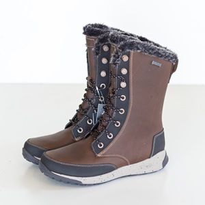 Chaco Borealis Tall Brown lace up Leather Boots